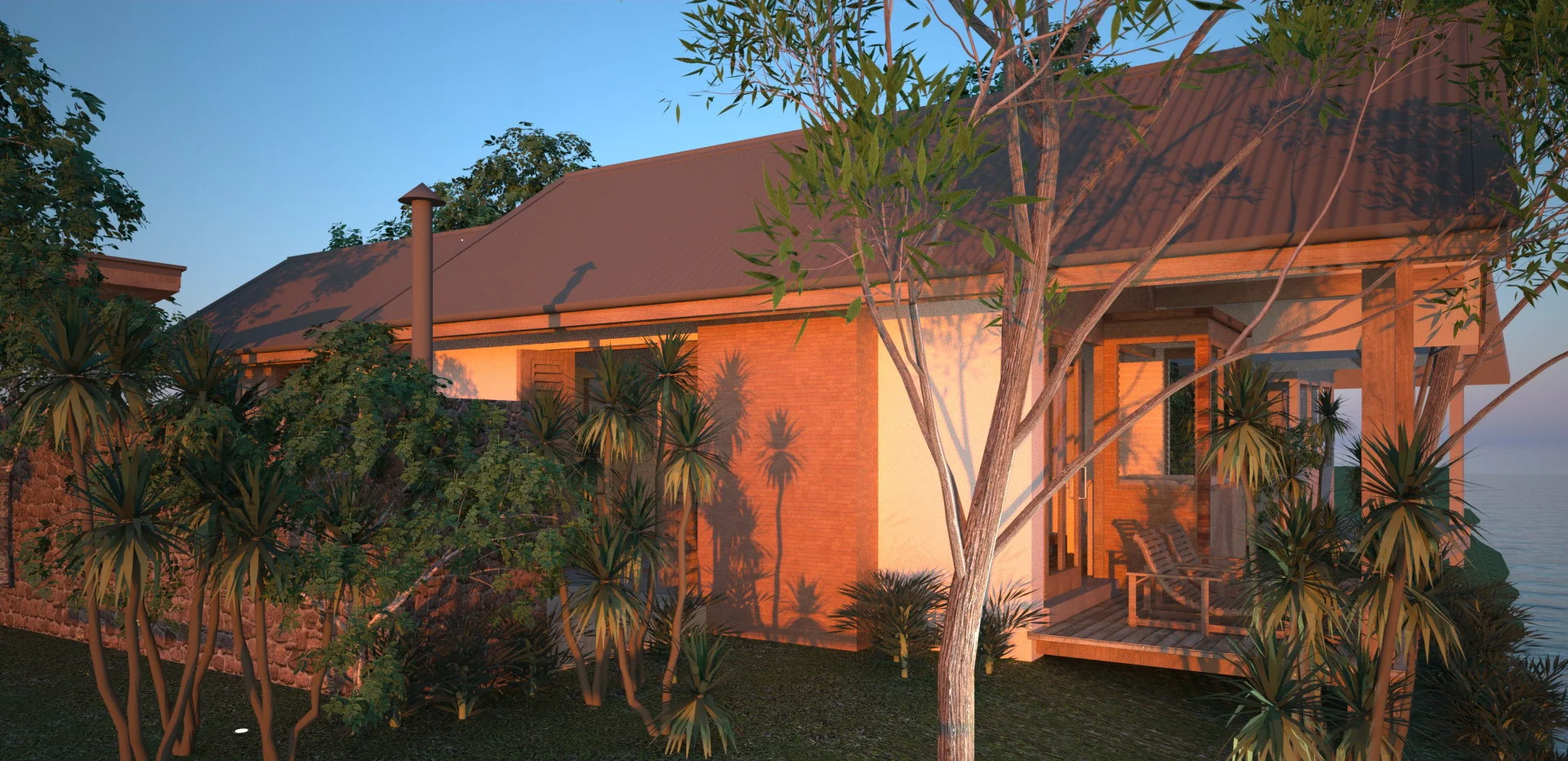 Margaret River Resort Waterside Villa Evening View.jpg