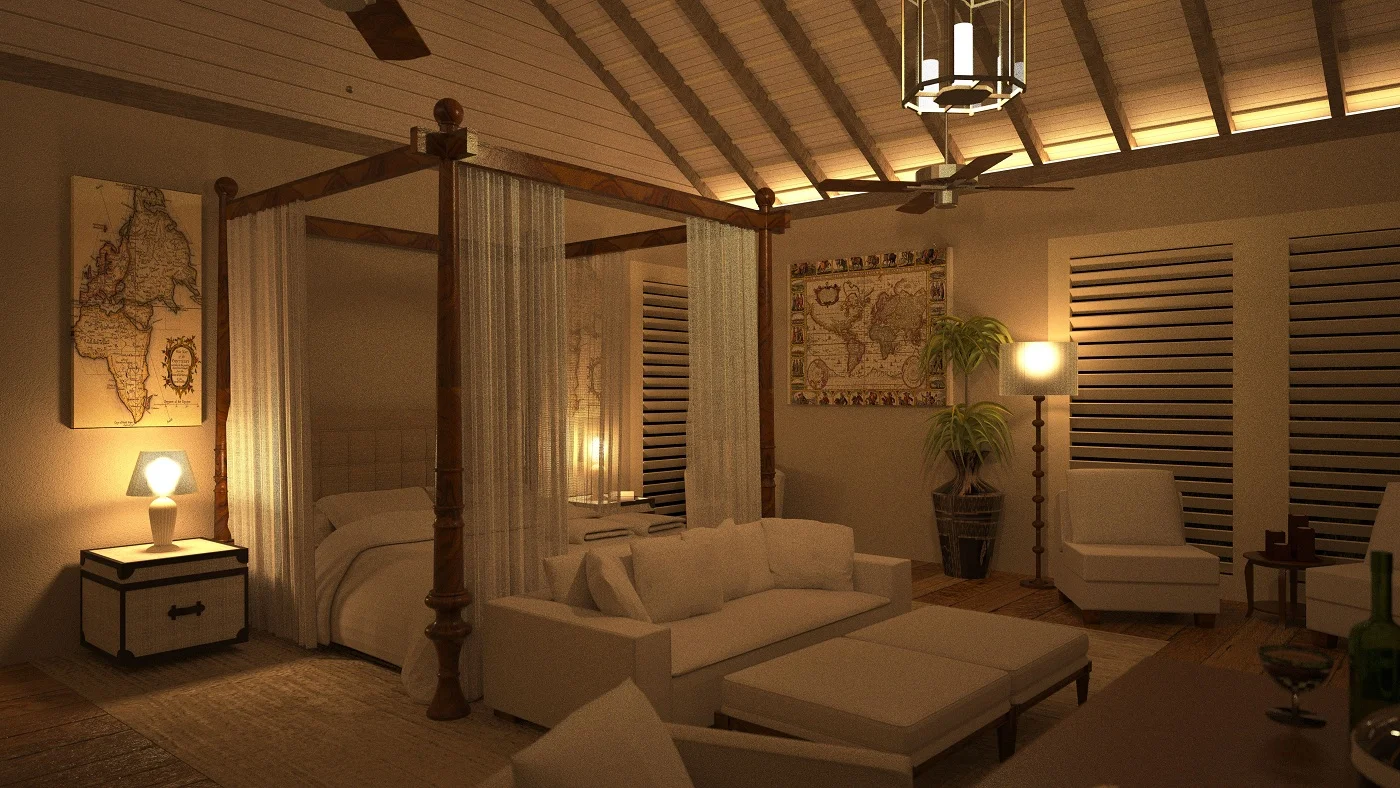 Trancoso Residences Brazil Master Bedroom Night Interior.jpg