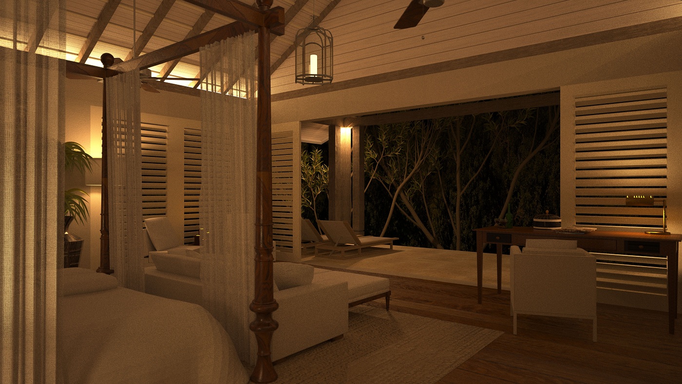 Trancoso Residences Brazil Master Bedroom Terrace Night View.jpg
