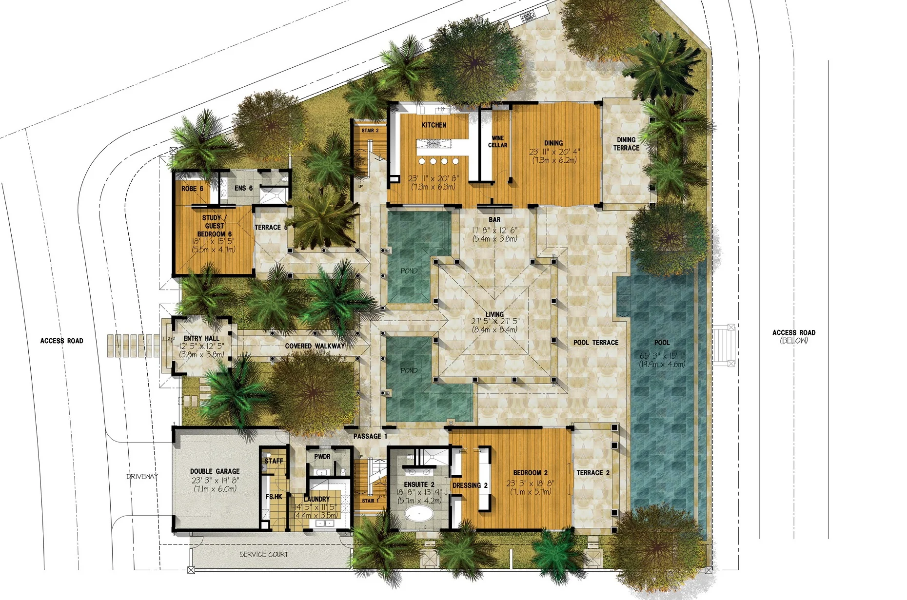 Four Seasons Hotel Barbados Luxury Villa Ground Floor Plan – Lot 17.jpg