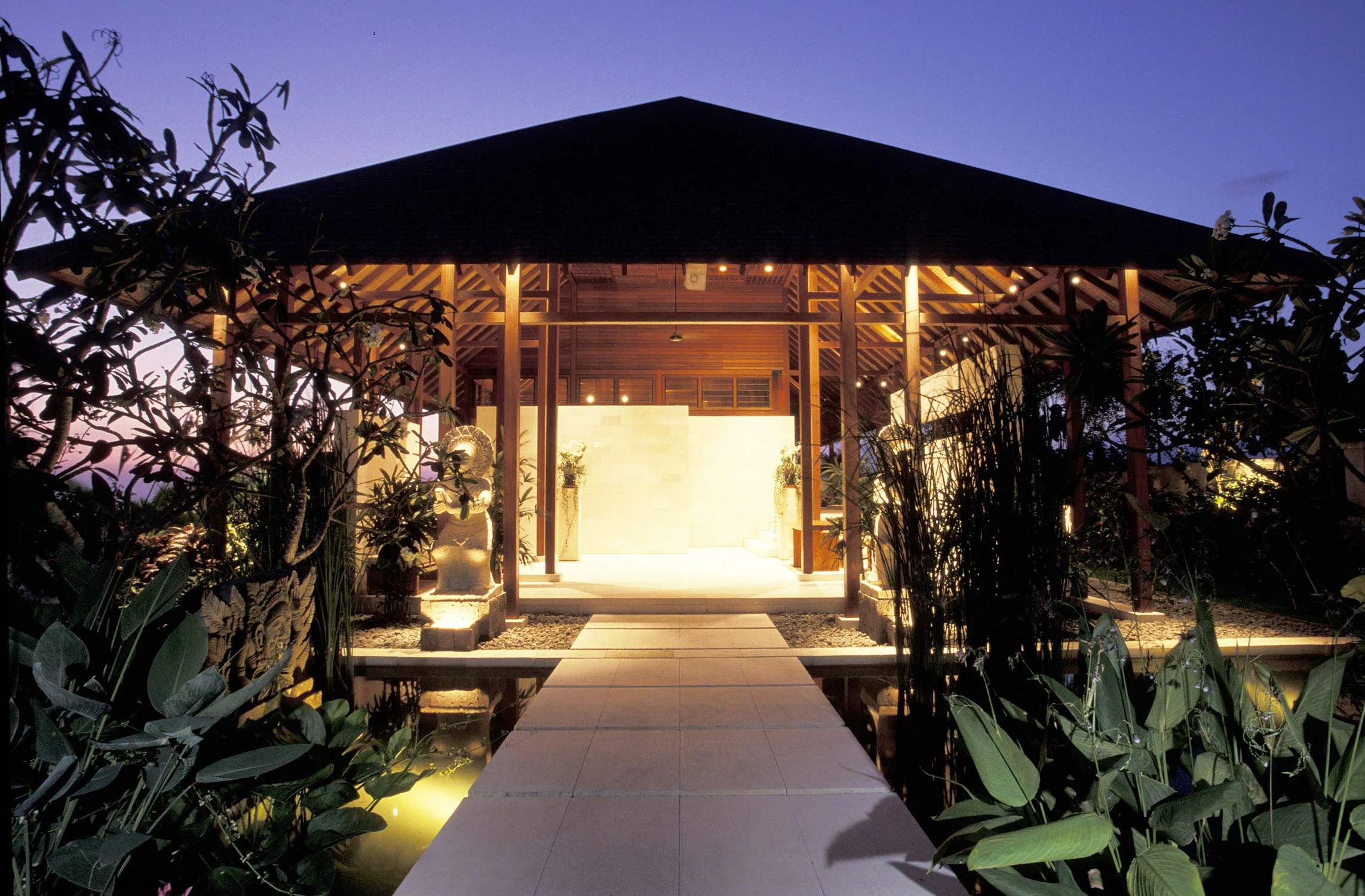 Taj Bekal Kerala Resort Covered Walkway Night.jpg