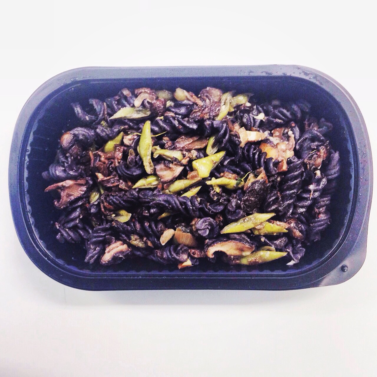 Black Bean Pasta with Mushrooms and Truffle Oil * (can buy at Shop LTF)