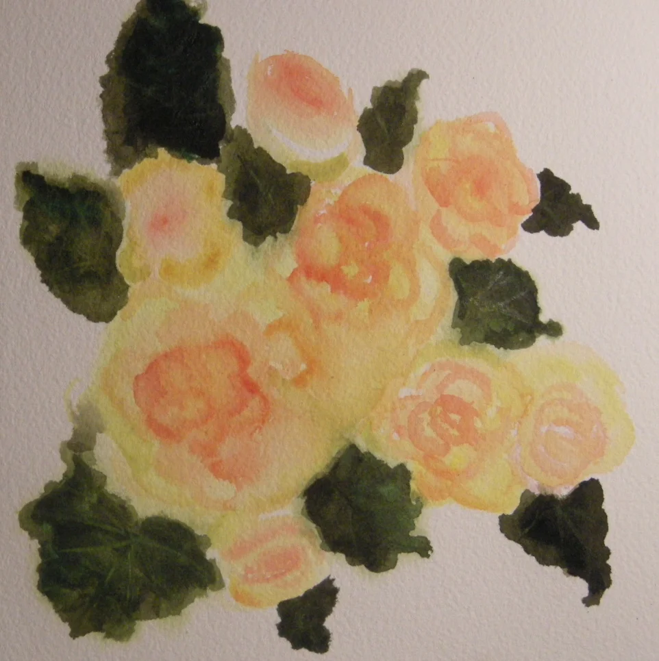 Floral,Yellows and Peaches