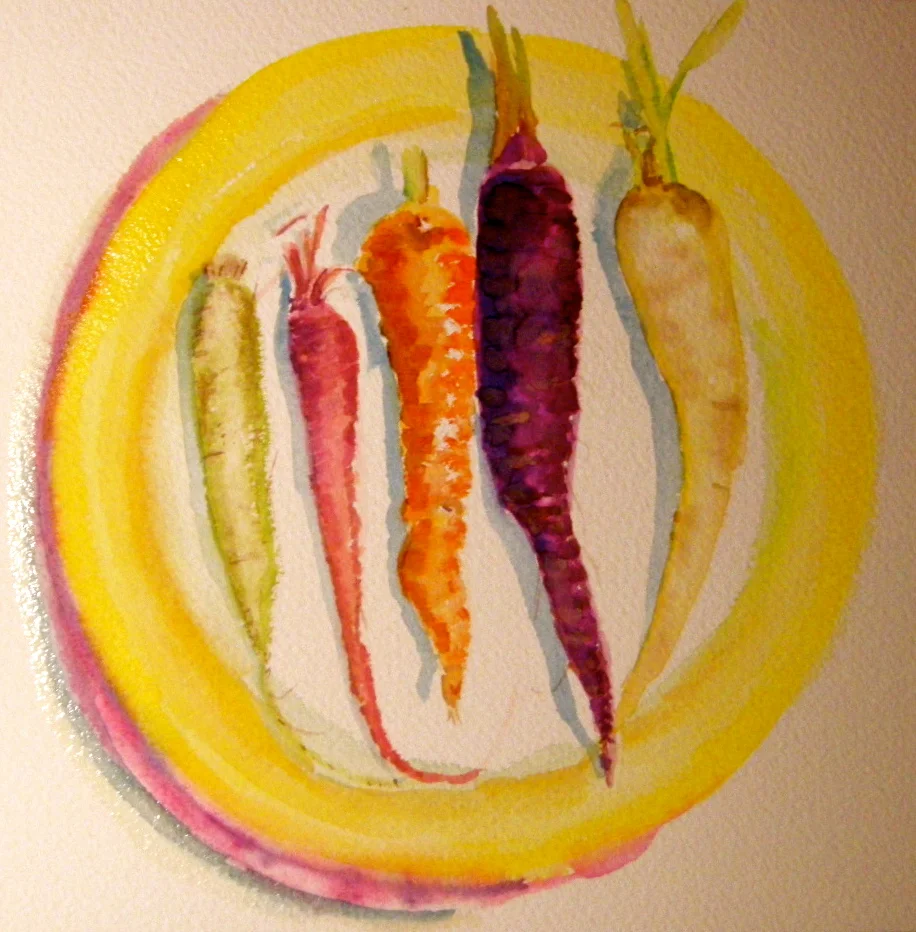 5 Rainbow carrots