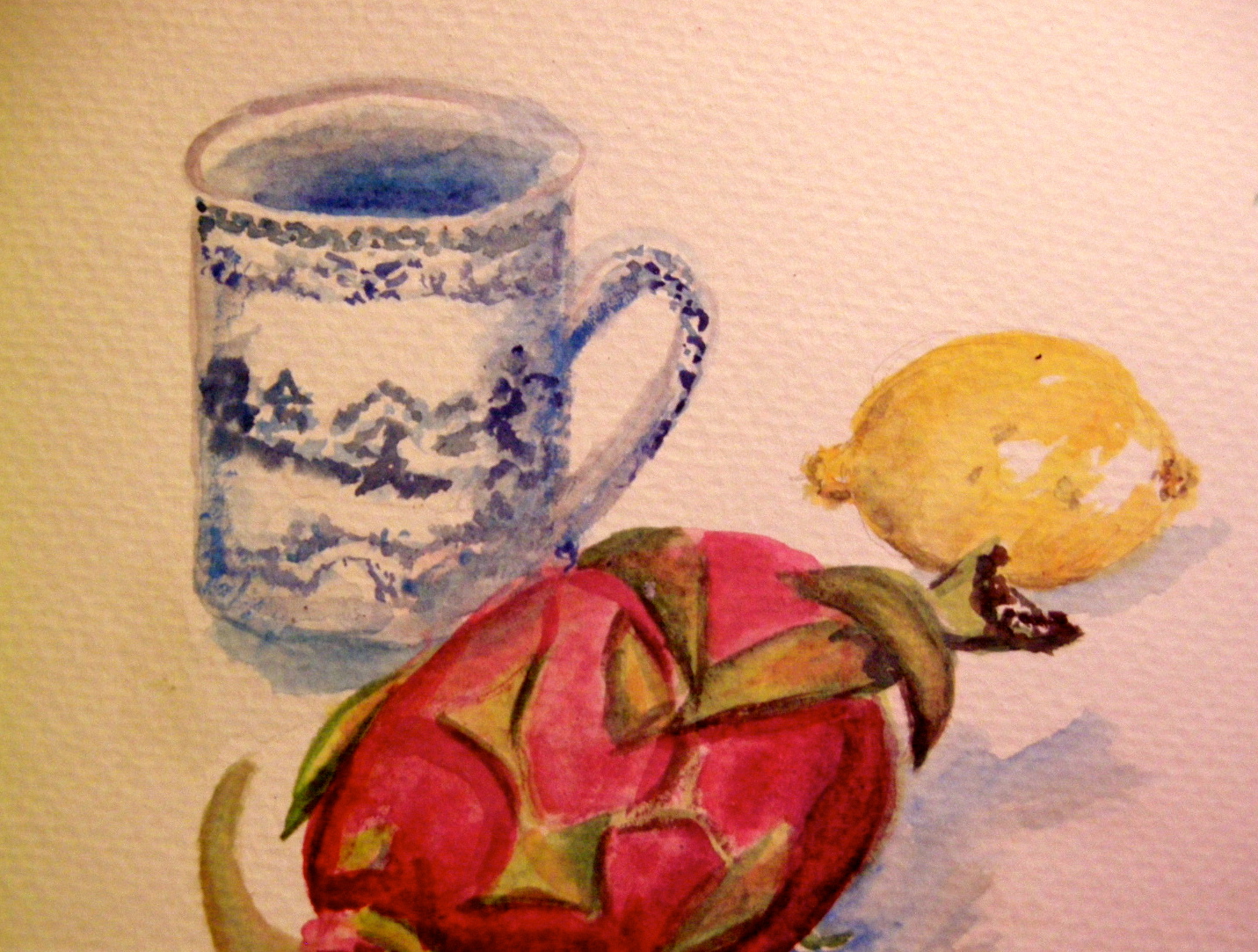 Tiger Fruit with tea and lemon