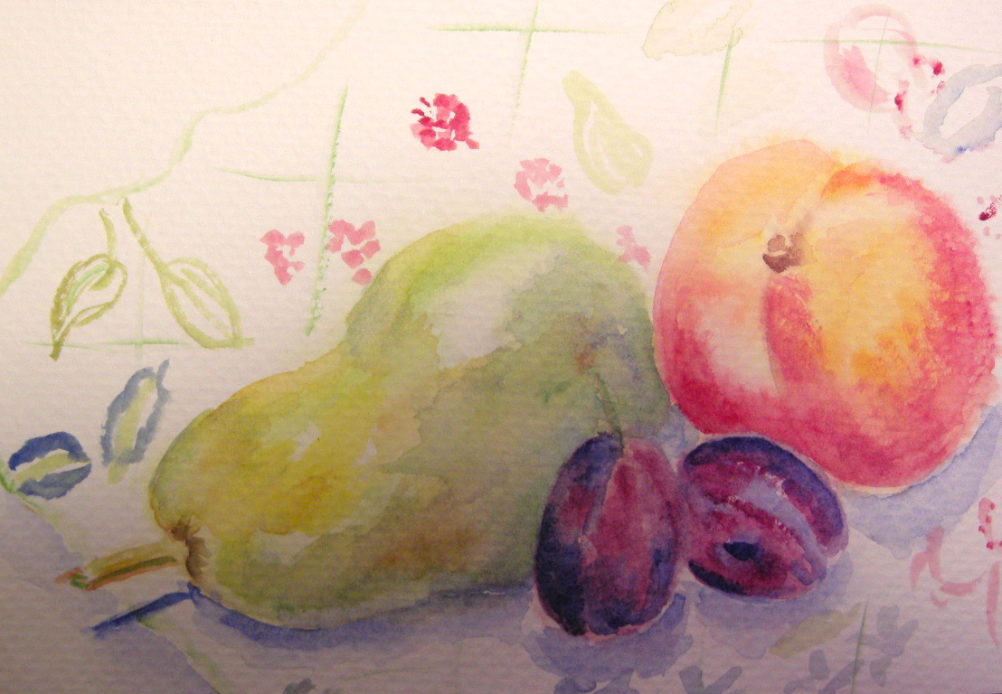 Plum, Peach and Pear