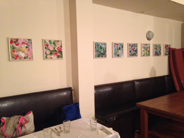 Abrstract Florals at Mahzen Grill