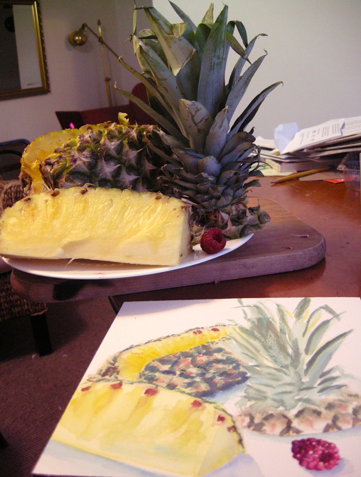 Pineapple and Raspberry