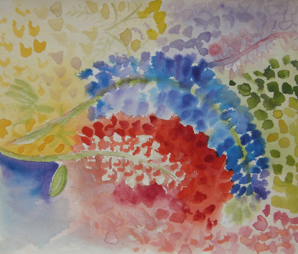 Bona Vista 4, abstract primary floral