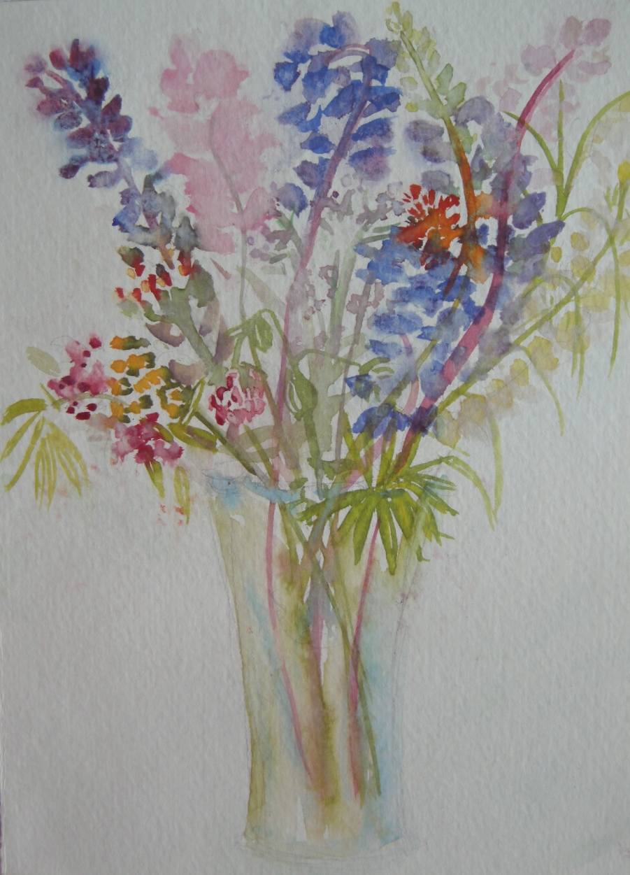 Bona Vista Bouquet, 9"x12" watercolor