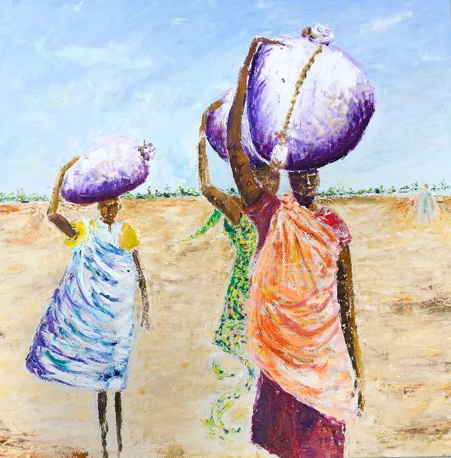 1. Women Carrying Food in the Sudan.JPG