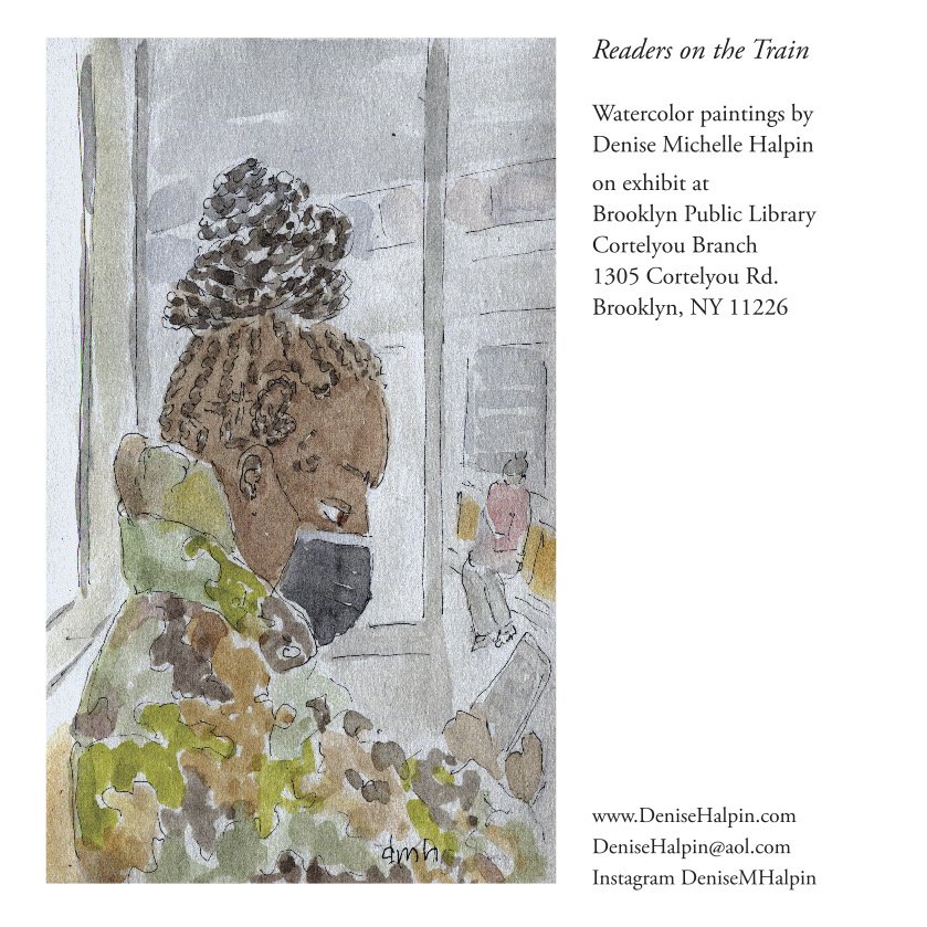 Readers on the Train at Brooklyn Library