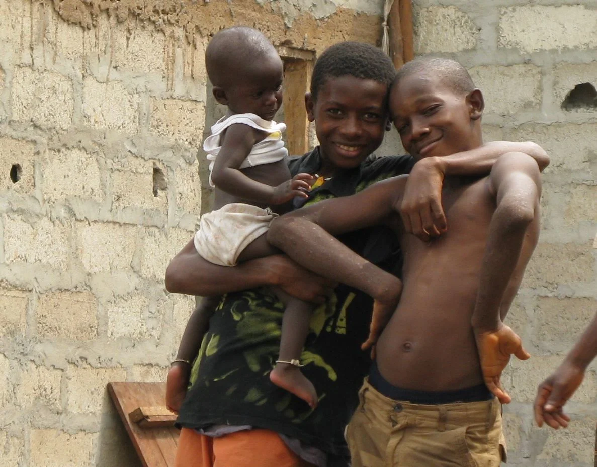 Boys and baby, Conakry, Guinea