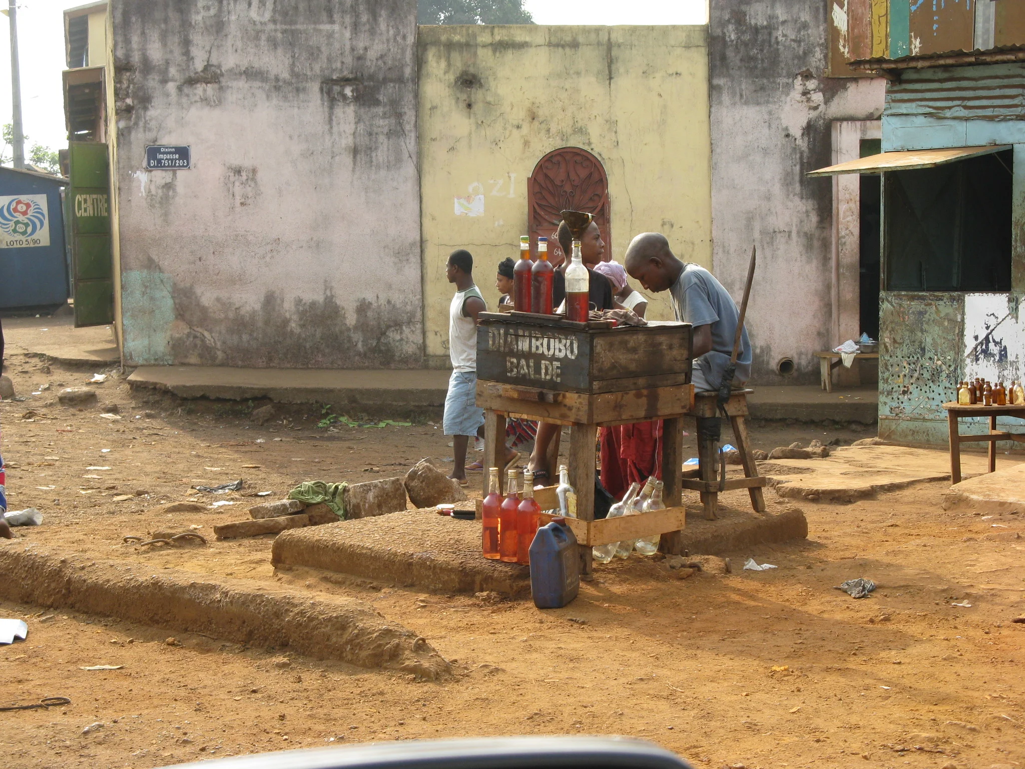 Black market gasoline, Conakry, Guinea