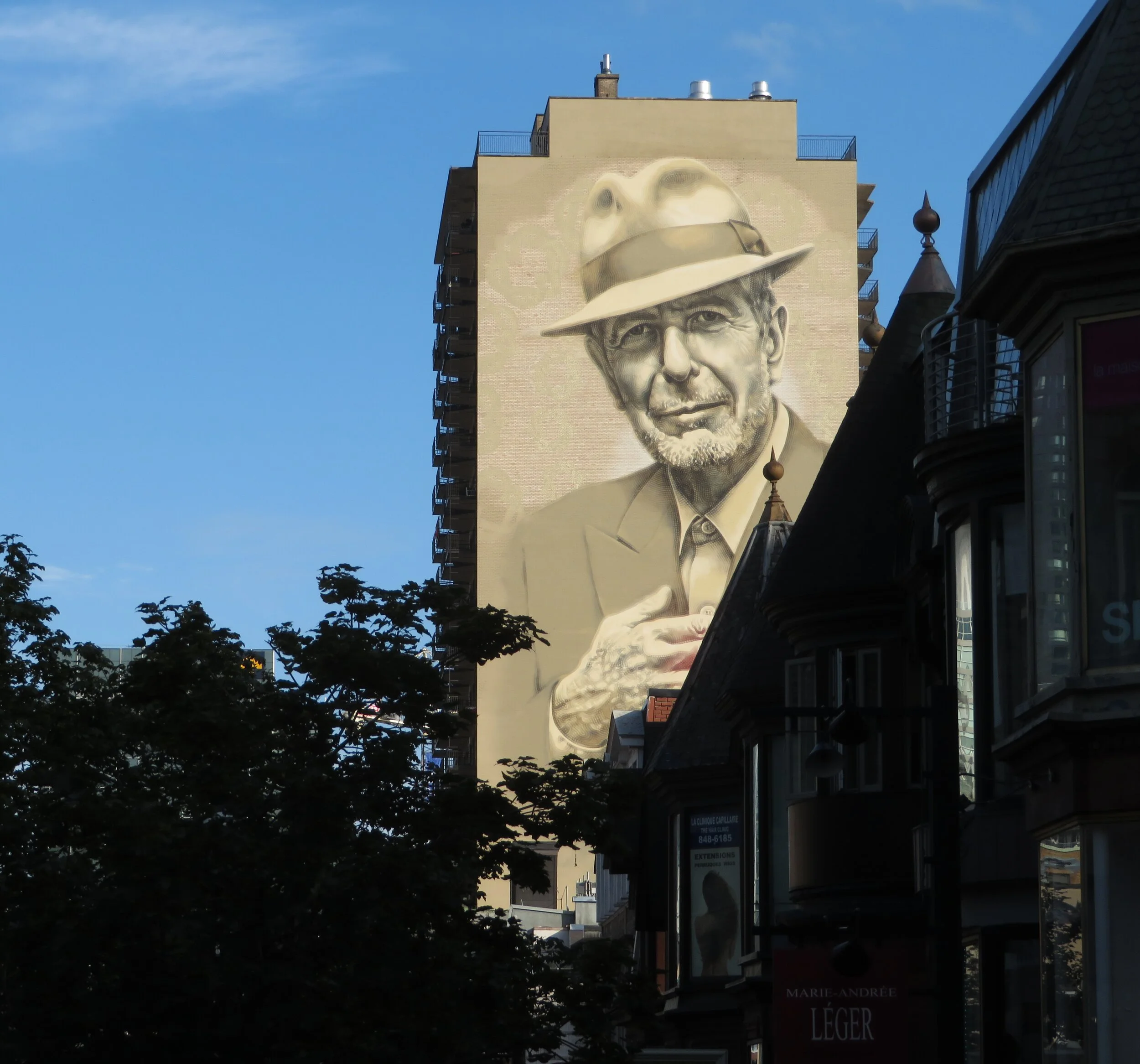 Building mural, Montreal, Canada