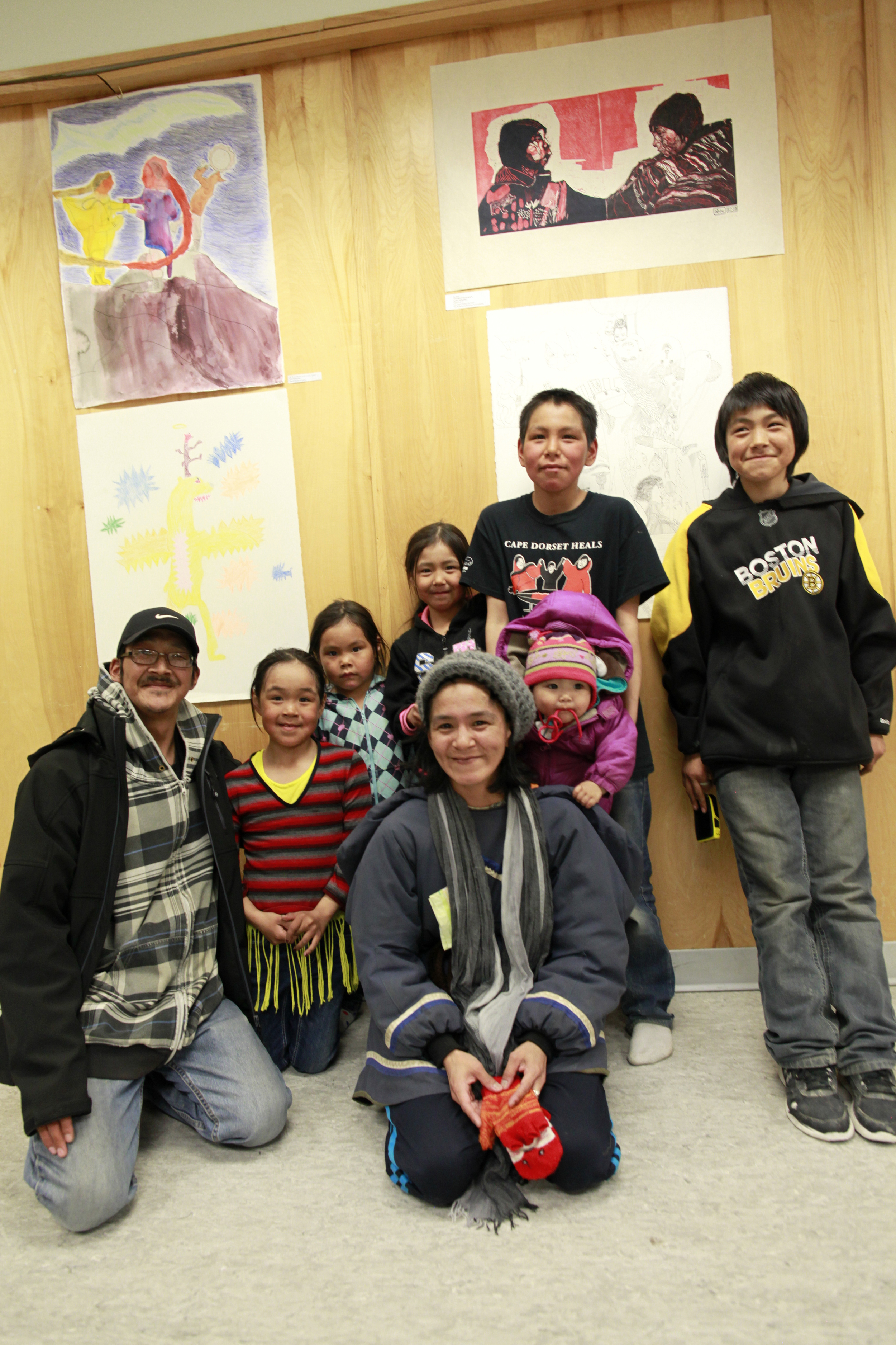 The Samayualie Family! Art Stars Ezee and Johnny at the back right