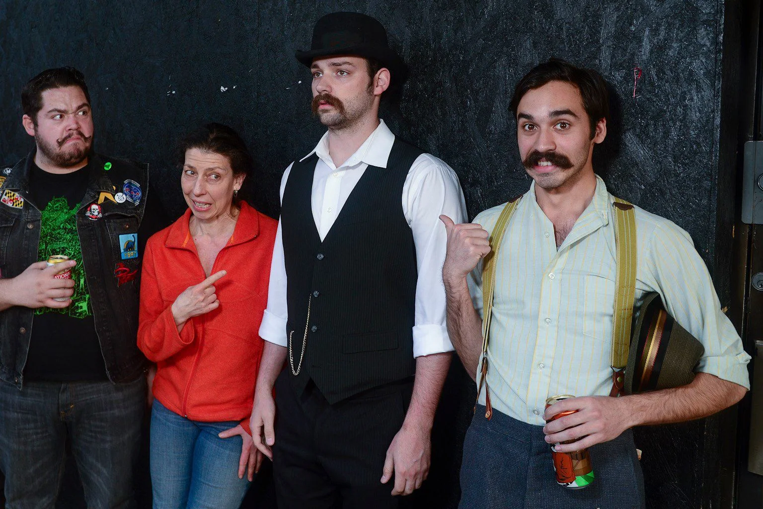John de Campos, Barbara Geary, myself, and Jared Margulies outside of Murdercastle rehearsals. Philip Edward Laubner Photography.
