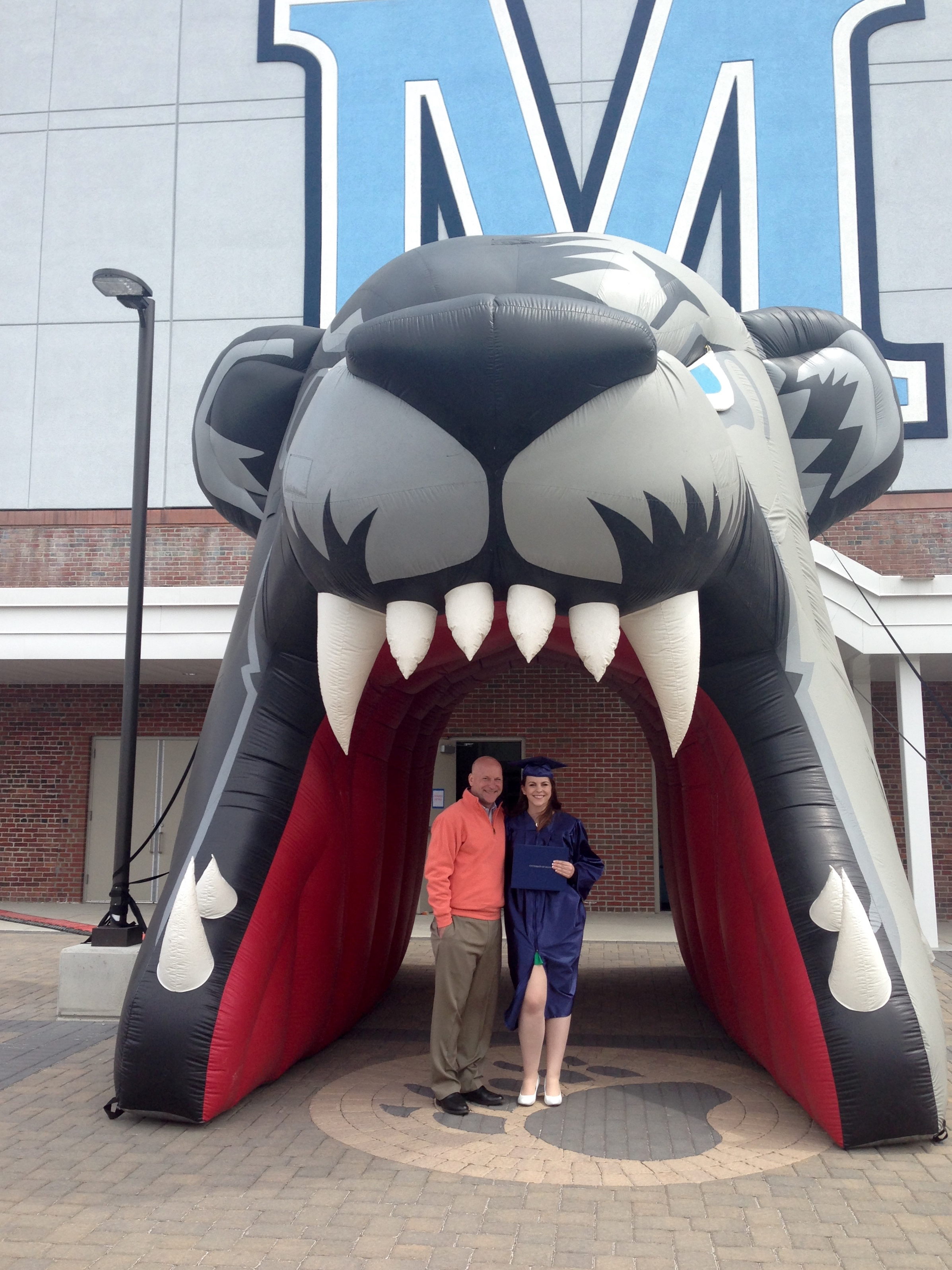 kate and her dad on graduation day :: may 9, 2015 :: orono, maine