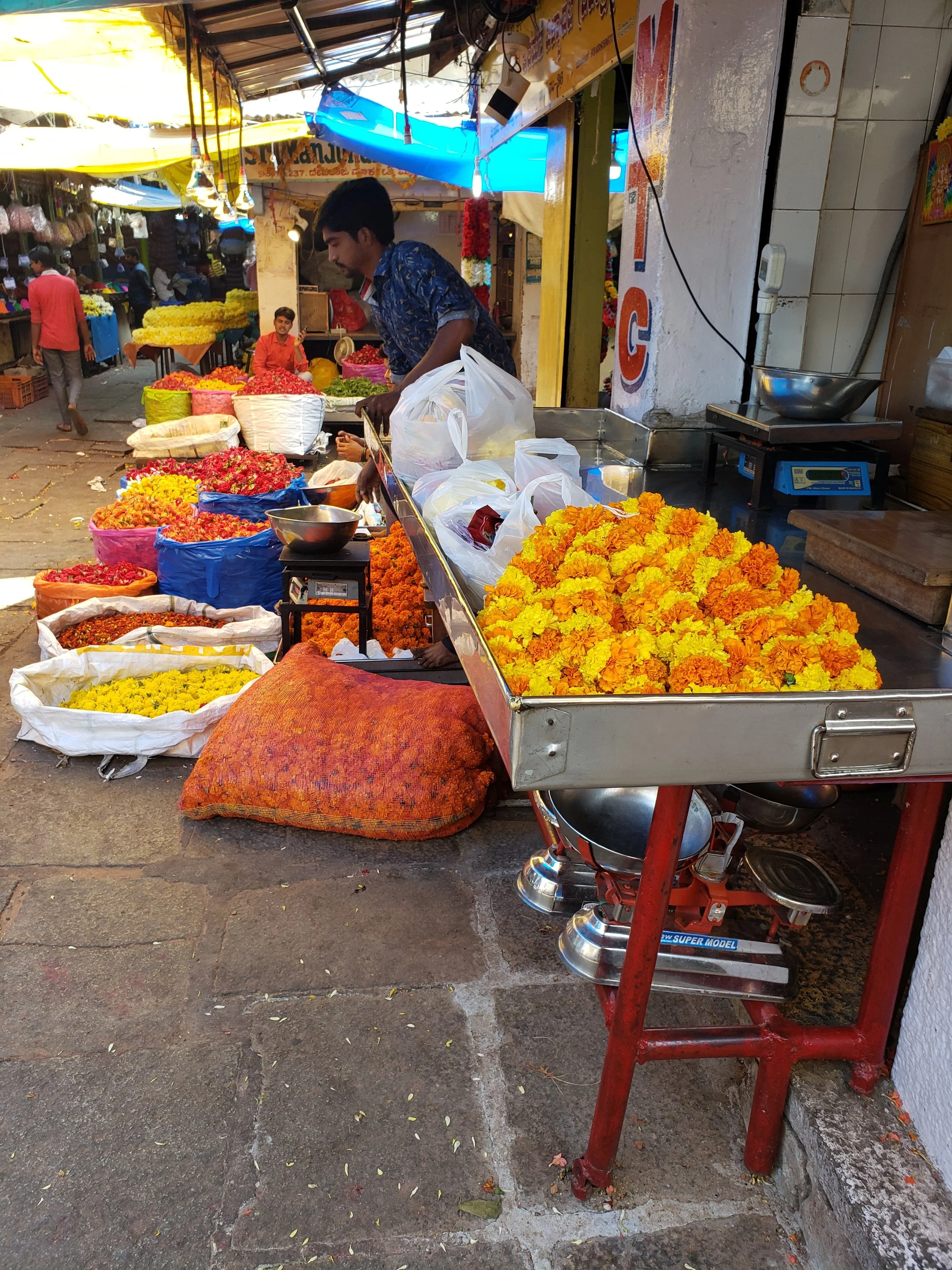 flowers at the market