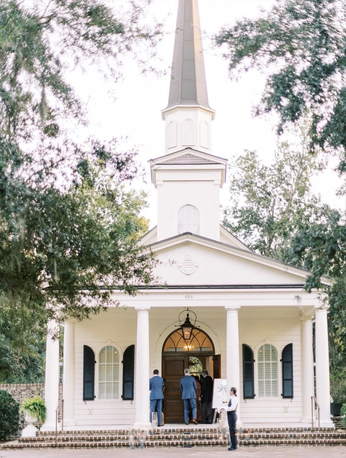 beautiful white historic chapel at montage palmetto bluff