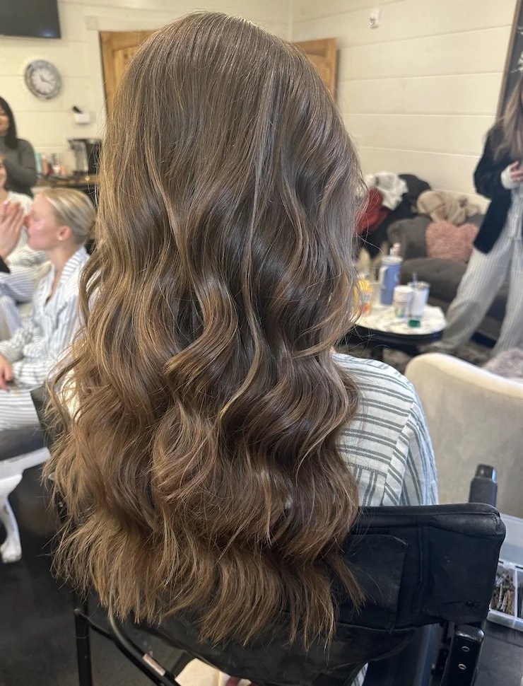 down wedding hairstyle for brown hair