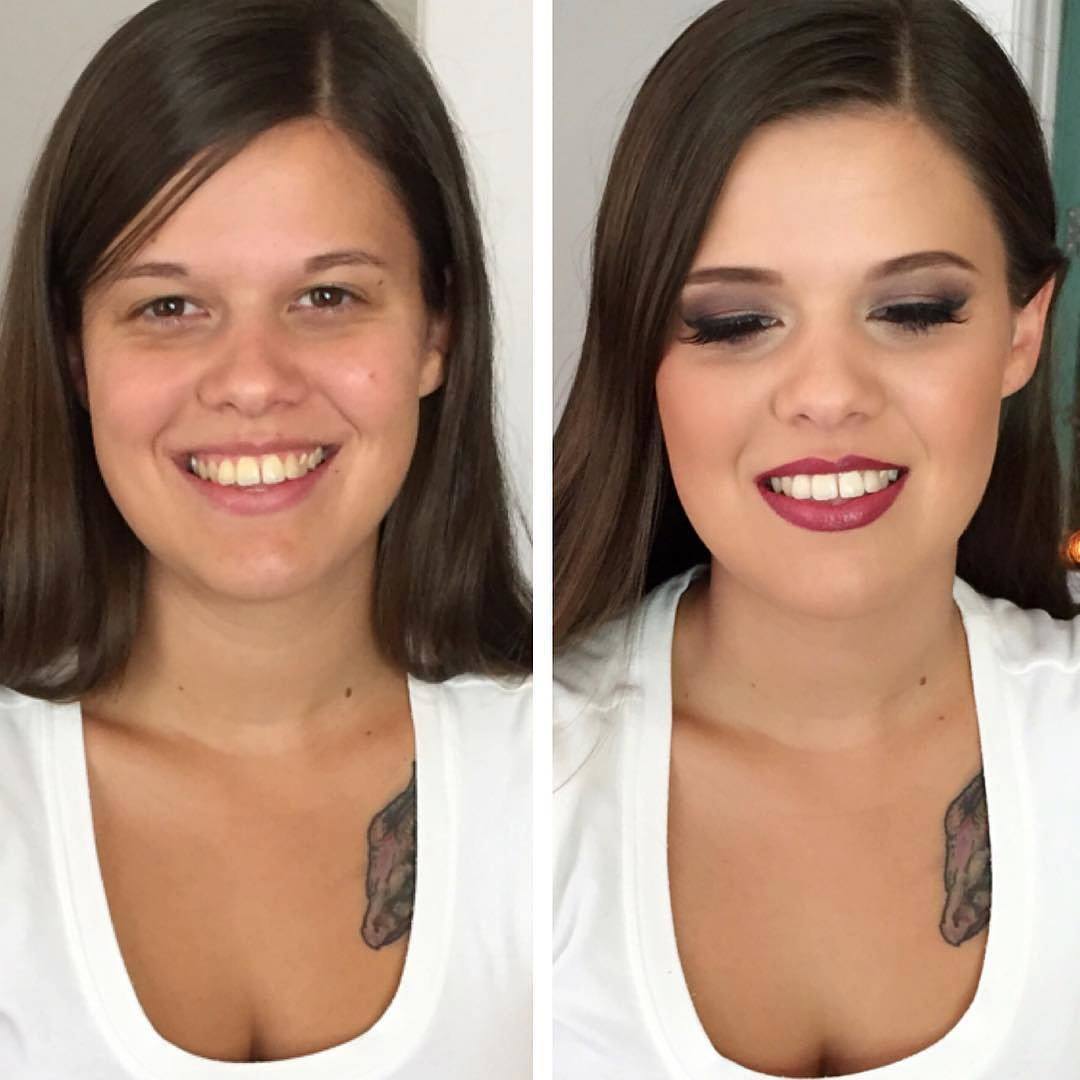  airbrush makeup before and after 