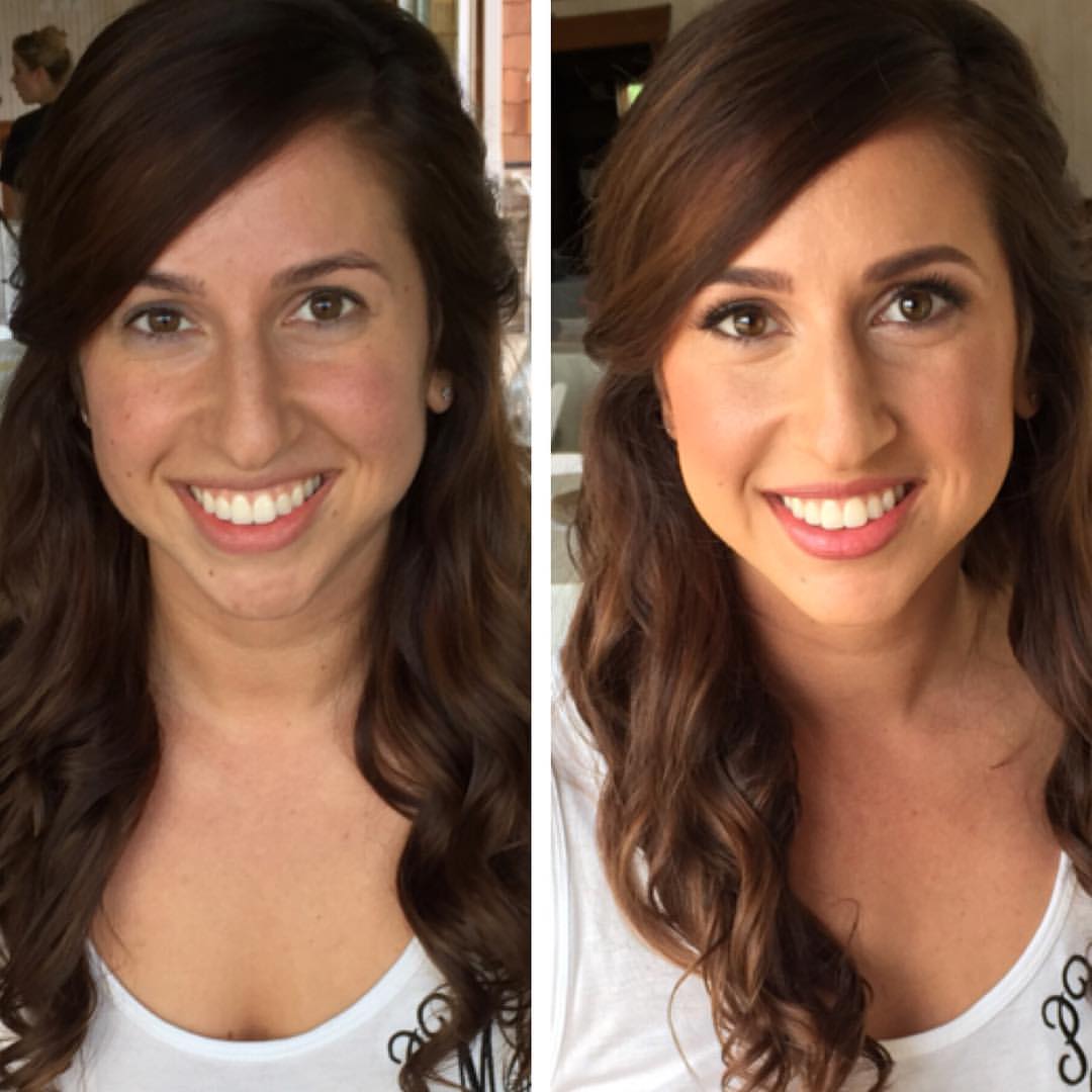  airbrush makeup before and after 