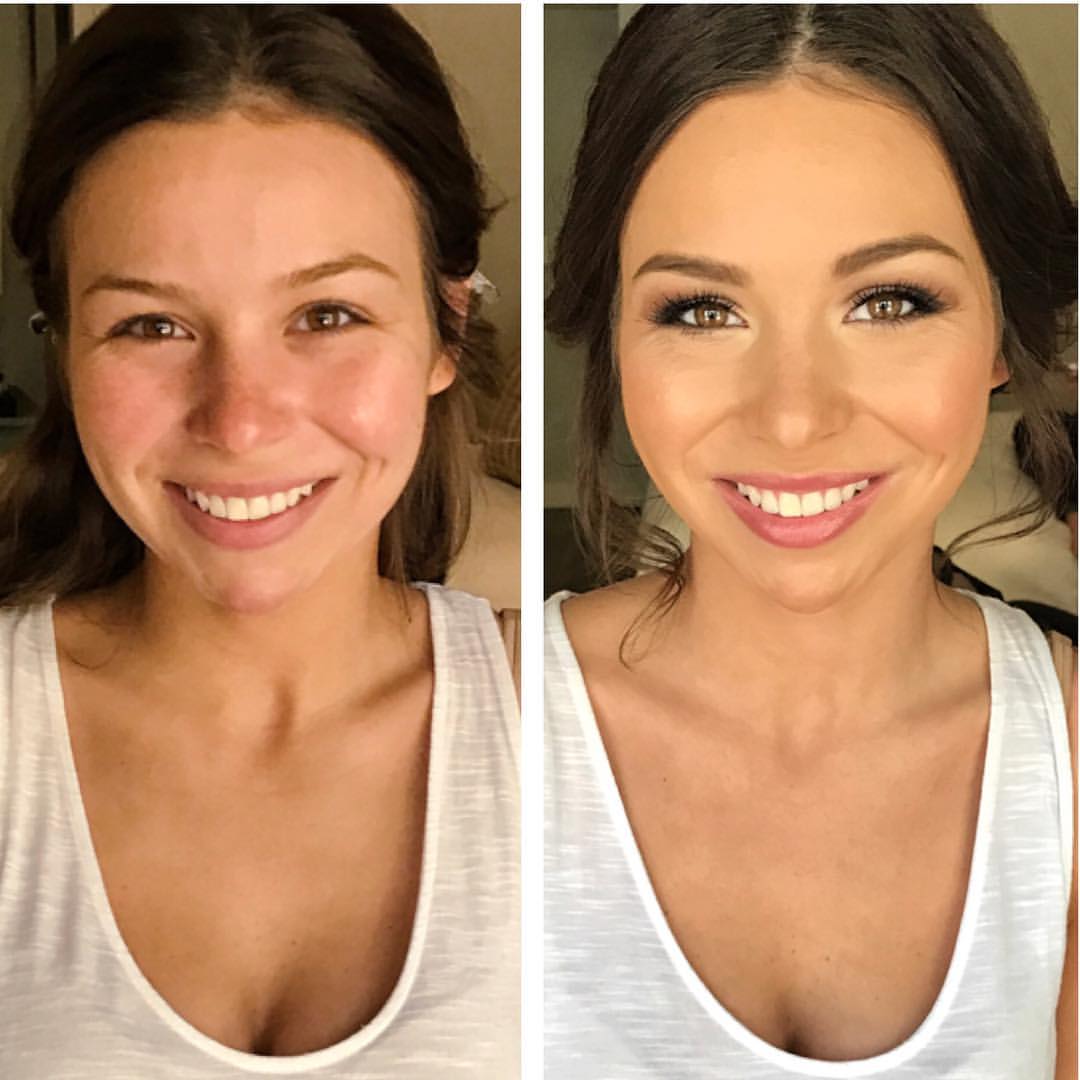  airbrush makeup before and after 