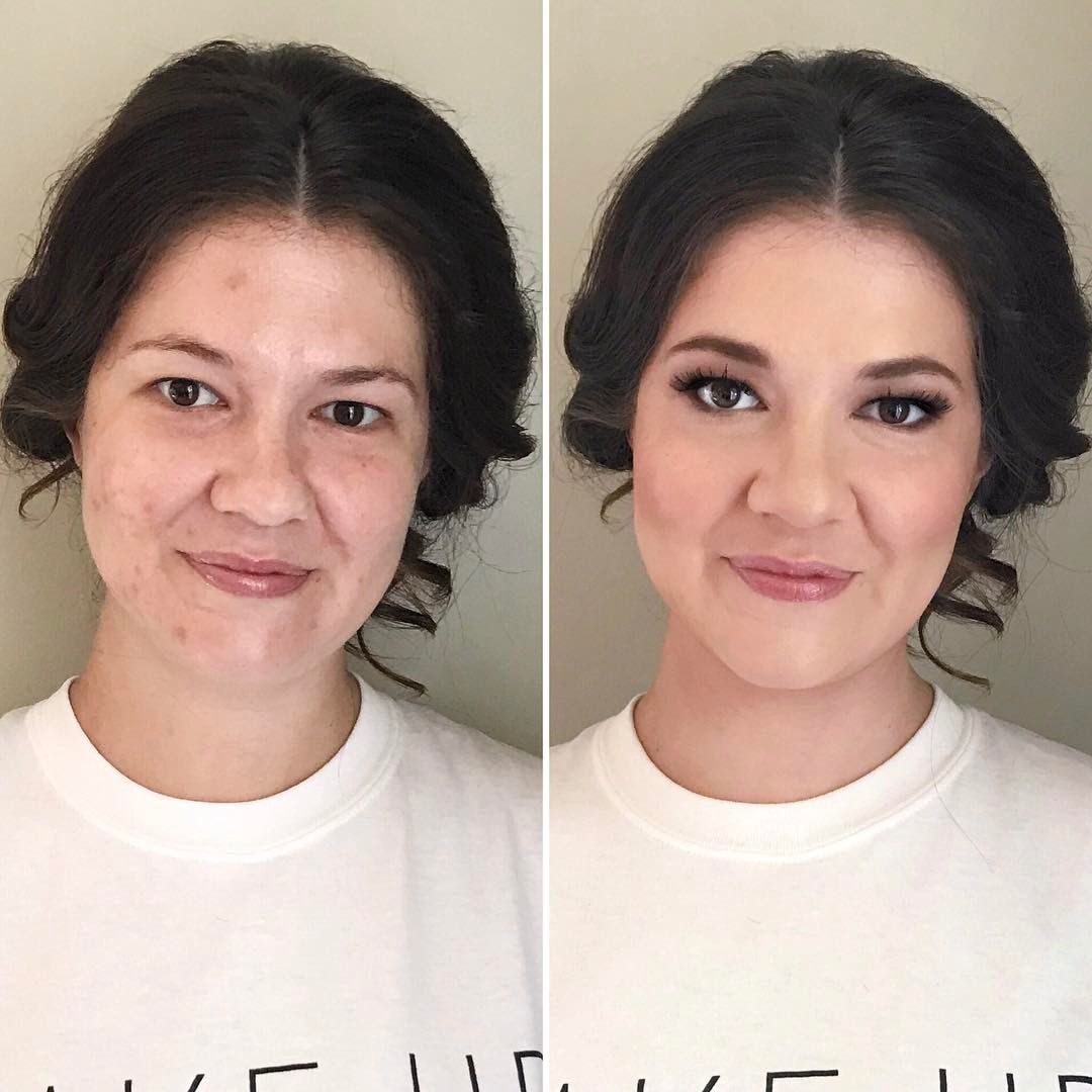  airbrush makeup before and after 