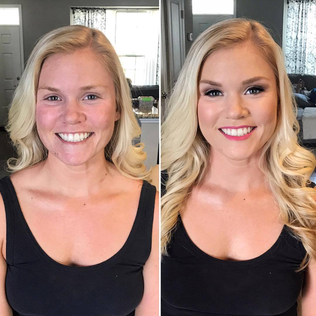  airbrush makeup before and after 