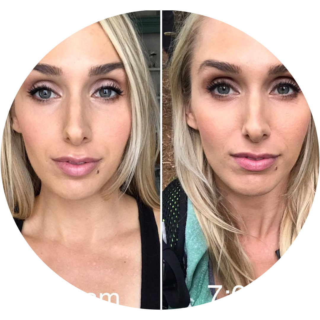 traditional vs airbrush makeup 2