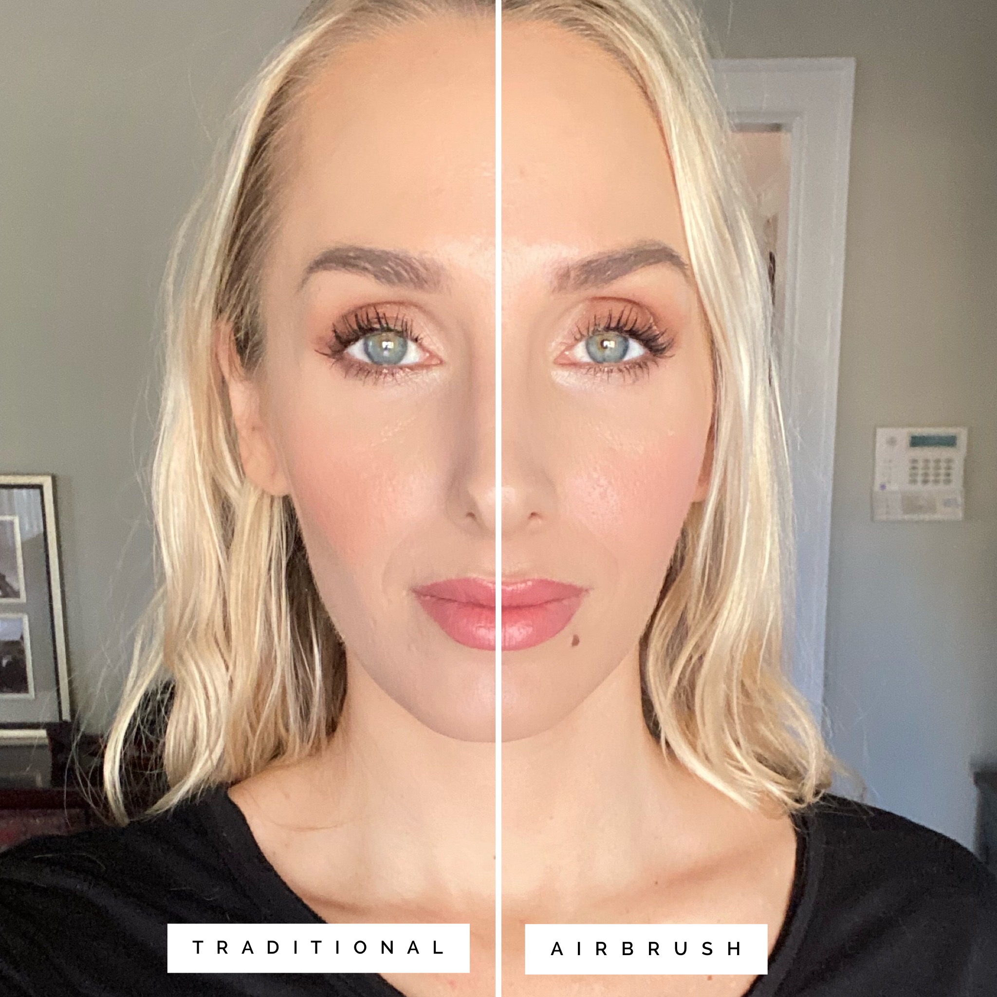 traditional vs airbrush makeup