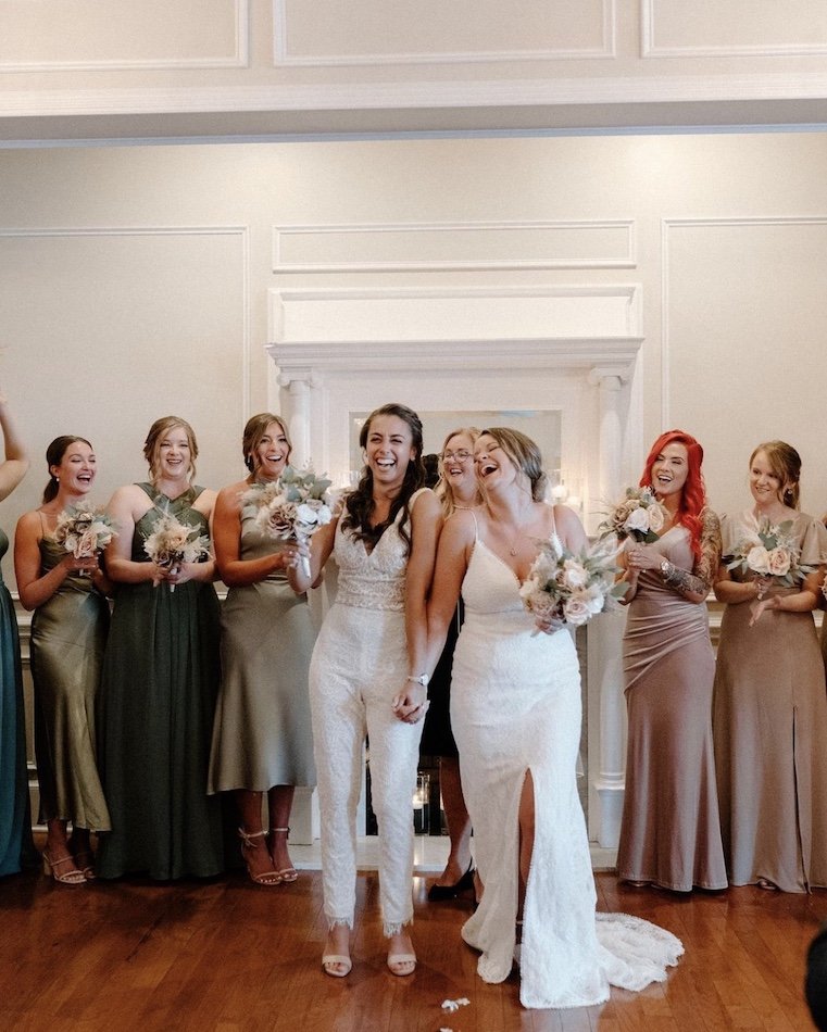 lgbt wedding with two brides getting married at Separk Mansion