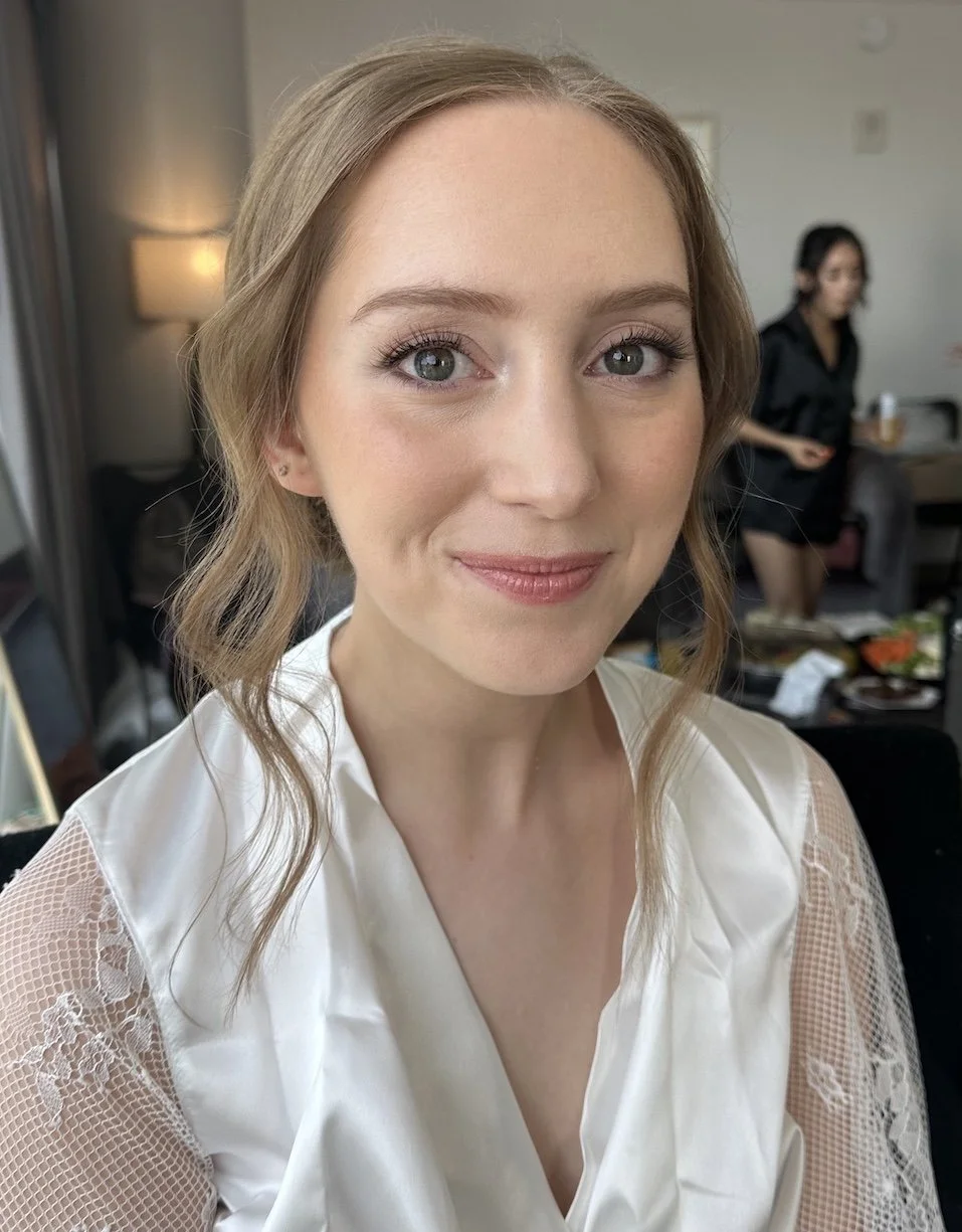 natural makeup look for a bride on wedding day