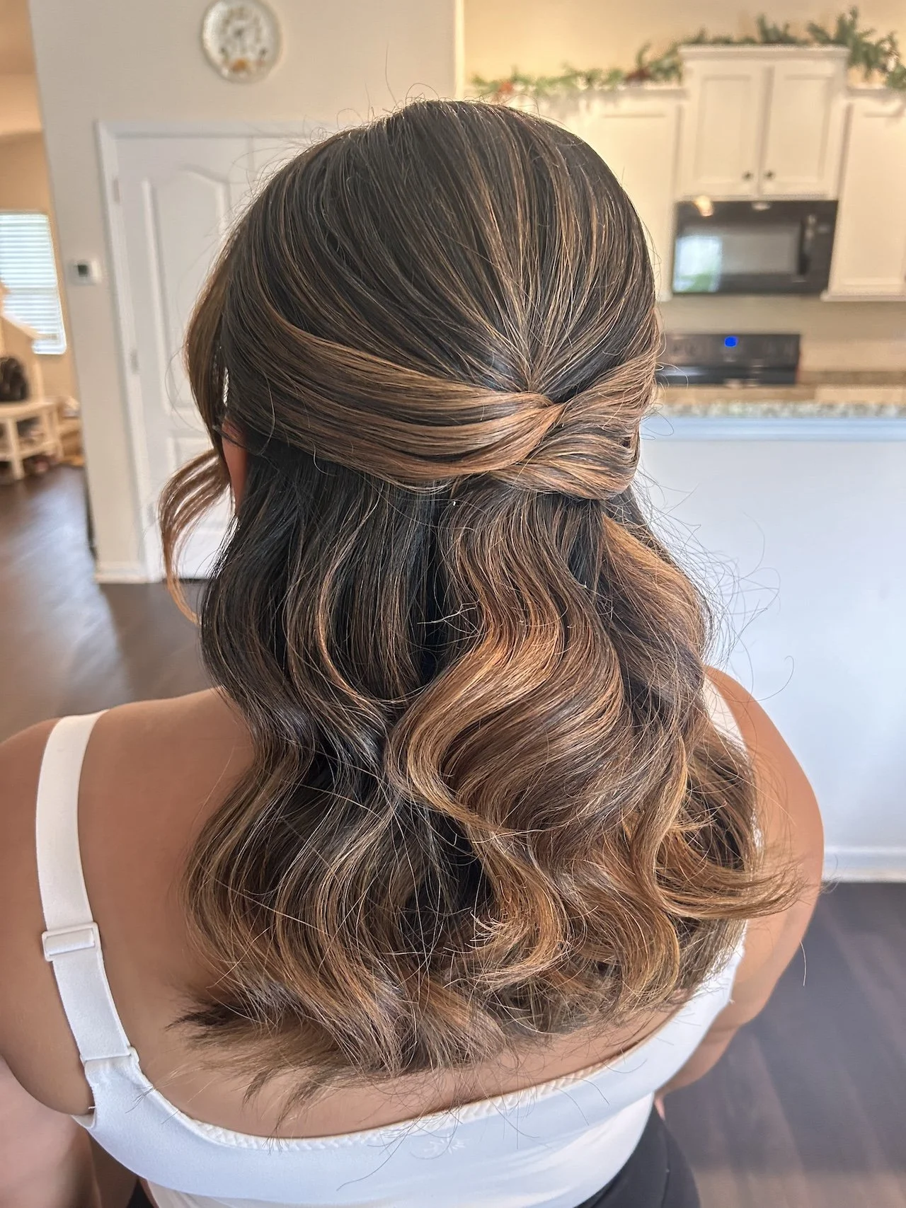 half-up-for-thick-hair