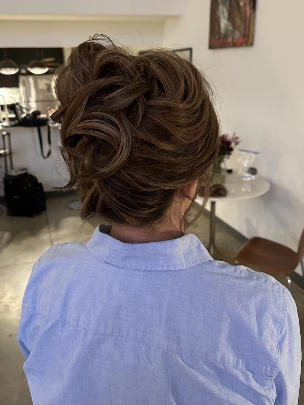 mother of the bride updo for brown hair