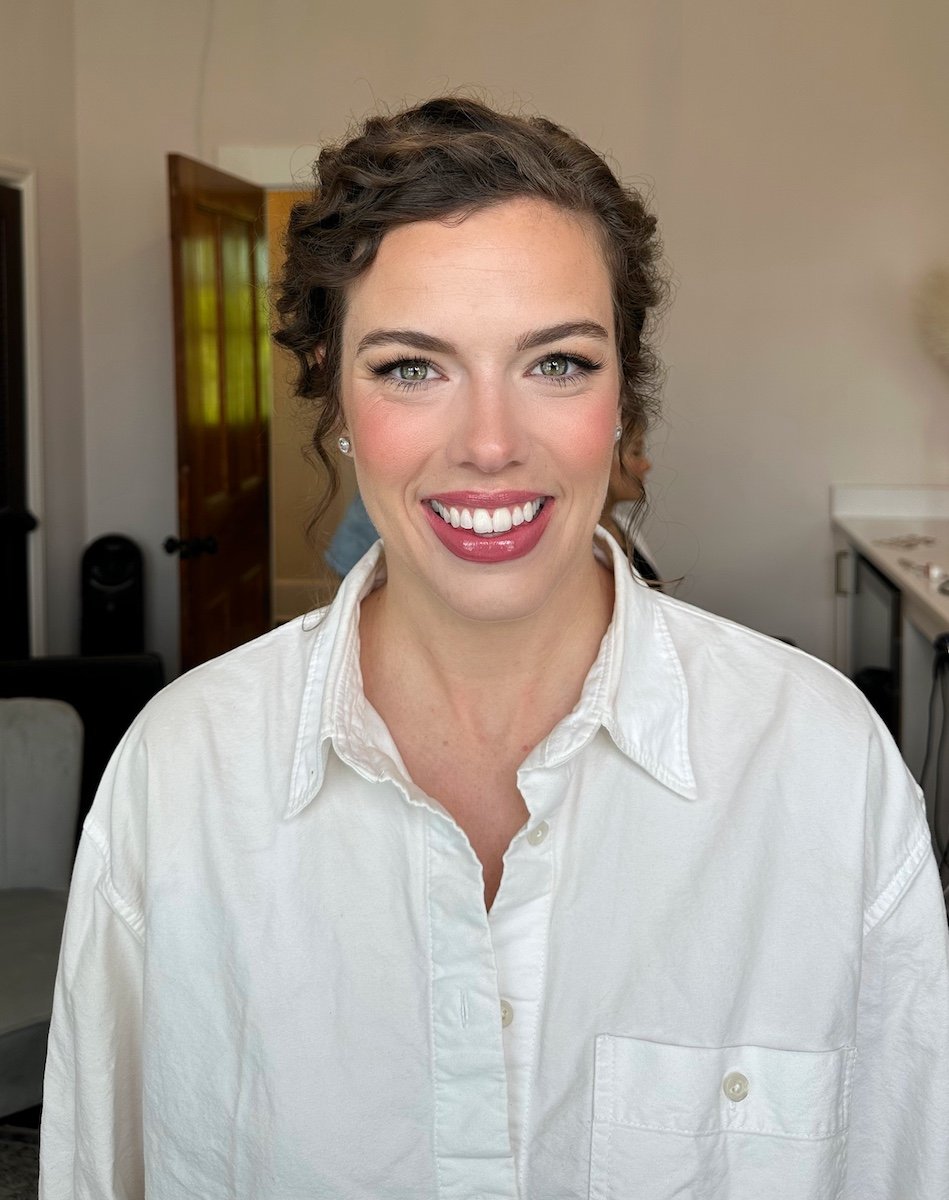 soft glam bridal makeup look on porcelain skin tone