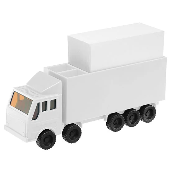 Pennenbakje vrachtwagen notitieblok