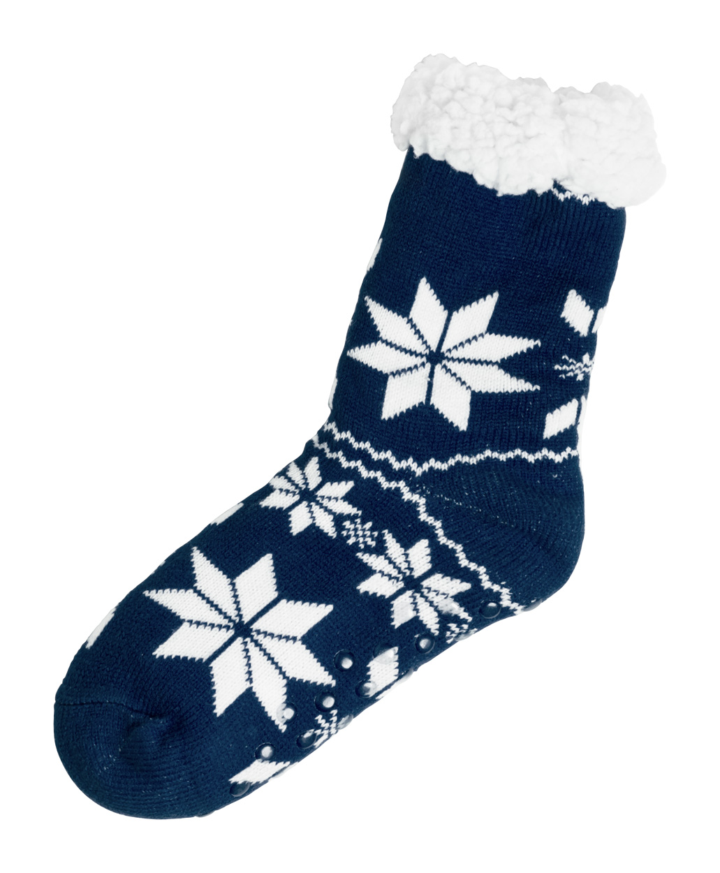sokken met kerst motief blauw
