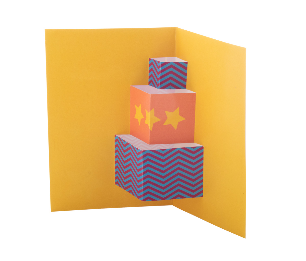 3D kerstkaart met cadeautjes