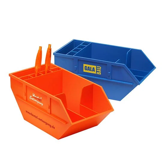 memo bakje in de vorm vuilcontainer