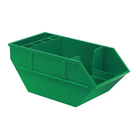 memo bakje in de vorm vuilcontainer groen