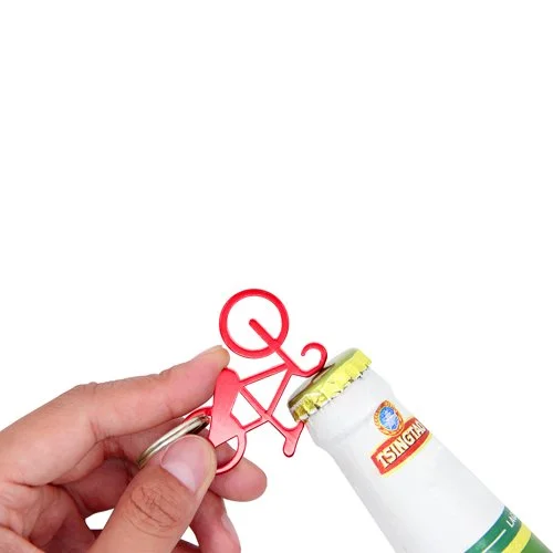 Sleutelhanger met fiets en opener