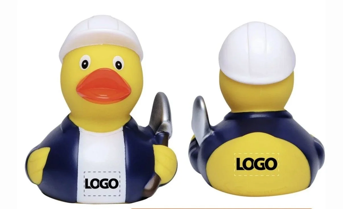 bouwvakker metselaar badeend