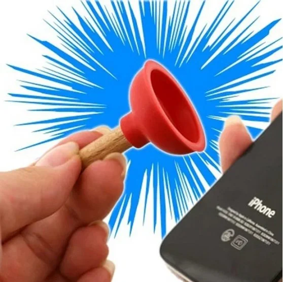 mini ontstopper voor loodgieters telefoonsteun