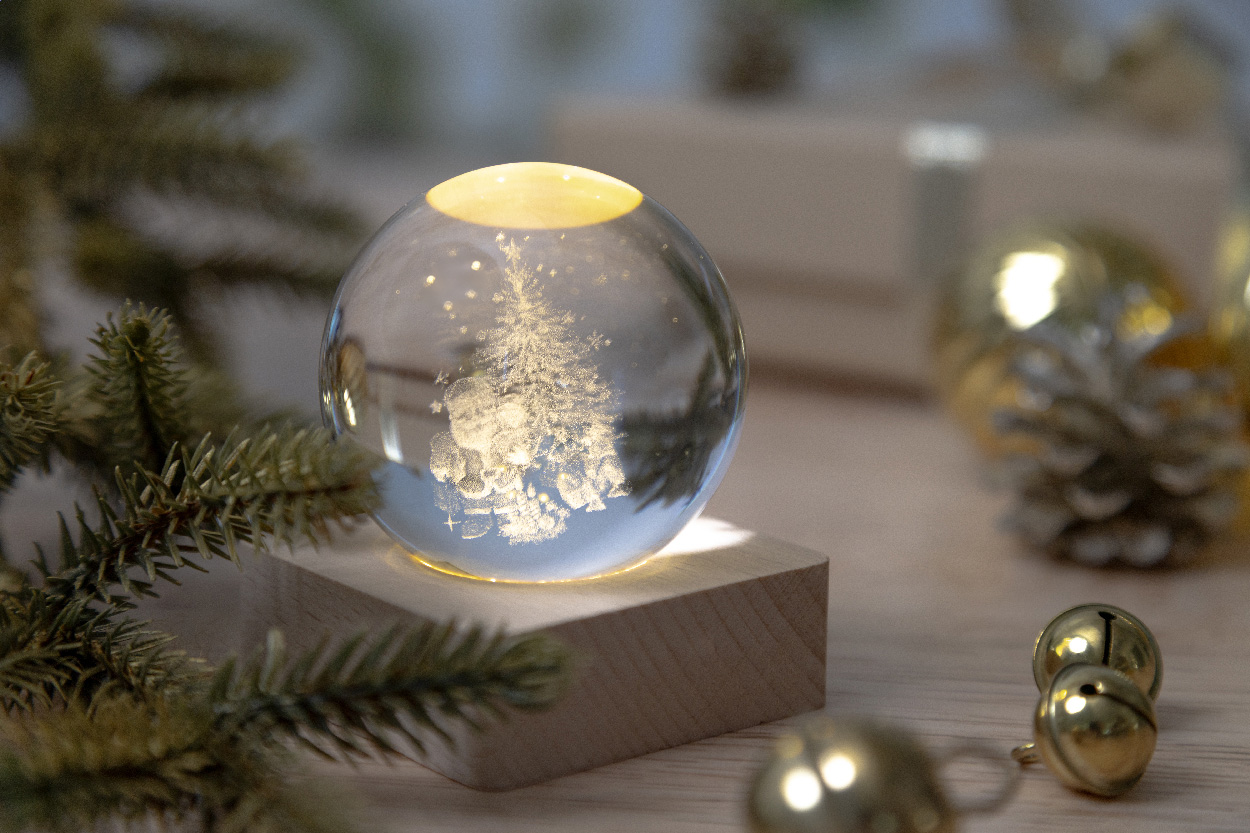 Kerstlichtbol
