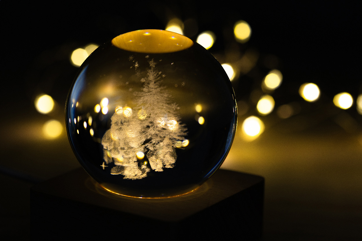 Kerstlichtbol