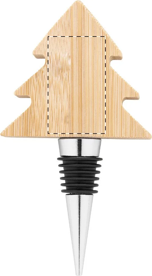 bamboe kerstboom wijnstop bedrukken