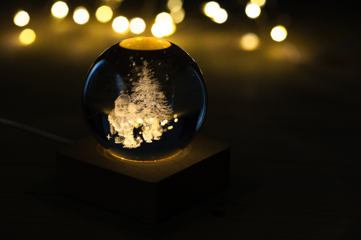 Kerstlichtbol