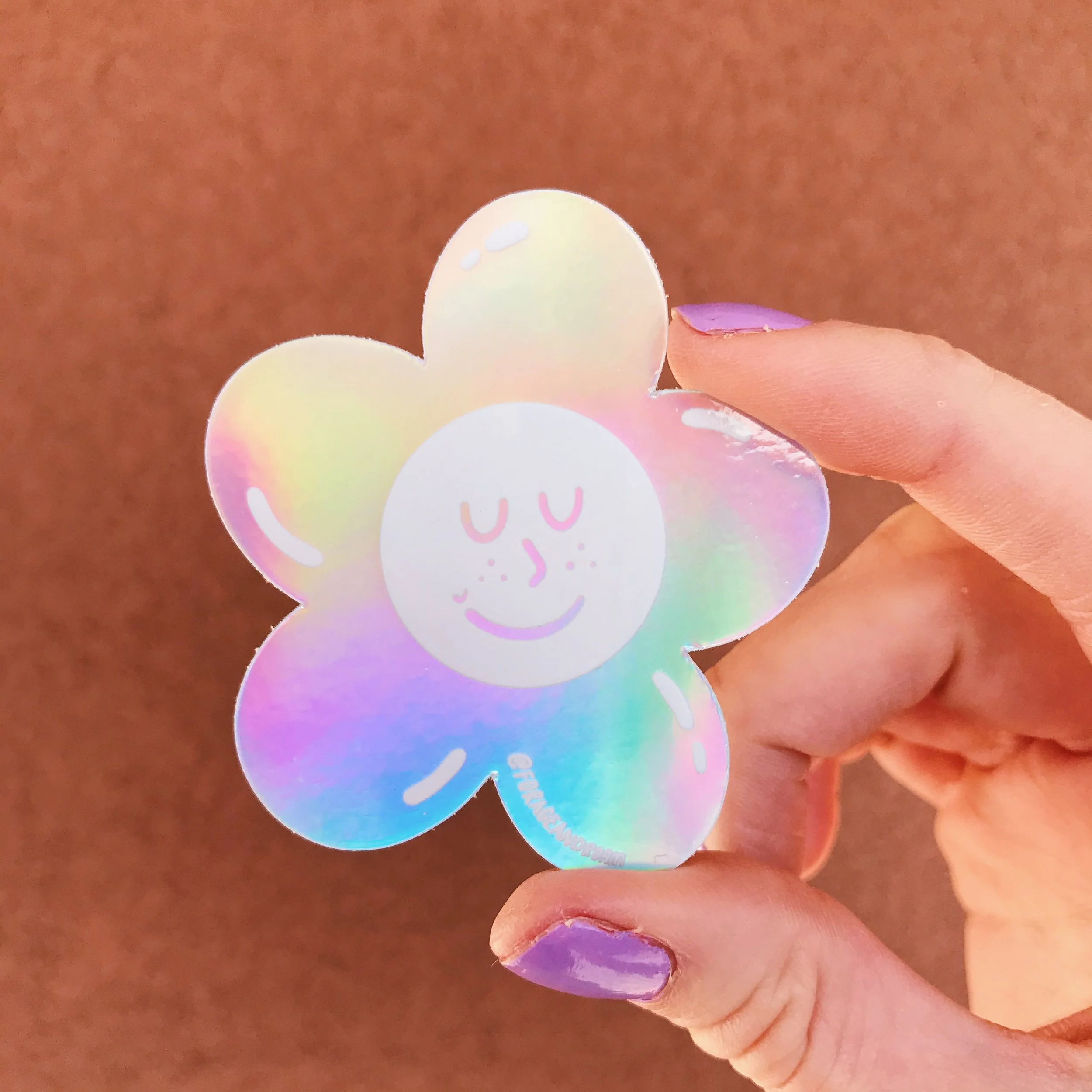 Holographic Flower Sticker.jpg